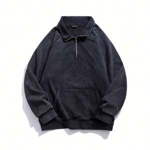 Veste zippée à col haut en polaire pour hommes pour le printemps 2025 Couleur unie - Product Image 3