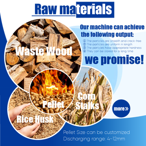 Mesin Pembuat Pelet Kayu RICHI, Lini Produksi Komersial Multifungsi untuk Serpihan Kayu, Limbah Kertas, Daun, Jerami - Product Image 2