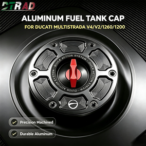 Tapa de Tanque de Combustible sin Llave de Aleación de Aluminio CNC para Motocicleta DTRAD, para <span class=keywords><strong>DUCATI</strong></span> <span class=keywords><strong>Multistrada</strong></span> <span class=keywords><strong>V4</strong></span>/V4S/Pikes Peak/RS V2 950/<span class=keywords><strong>1200</strong></span>/1260 Enduro - Product Image 4
