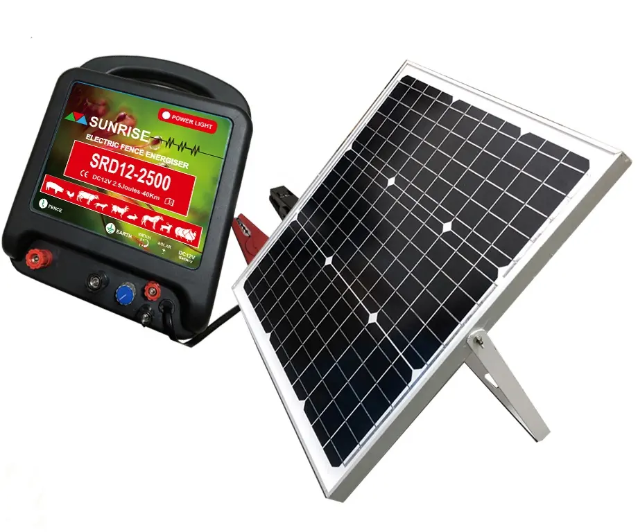 Solare e batteria di recinzione elettrica energizer per elettrico sistema di recinzione recinzione fattoria cavallo bovini, ovini fattoria