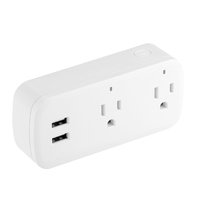 Prise intelligente WiFi électrique, application EWelink et contrôle vocal Alexa, surveillance de la consommation, minuterie, compte à rebours, utilisation en garage, extérieur, hôtel, camping-car