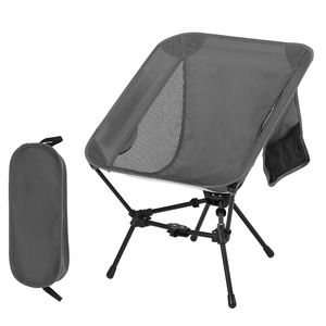 Silla de Camping Plegable Ultraligera Portátil con Marco de Acero para Exteriores, Diseño Triangular Tipo Luna, en Oferta - Product Image 1