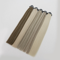 Extensions de cheveux Luxsea Super Double Drawn Geniuse Weft, micro-invisibles, longues, à bandes adhésives