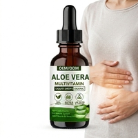 Huile d'extrait de plante d'aloe vera OEM en gouttes, produits à boire, brûleur de graisse à base de plantes Aloe Emodin, complément amincissant, liquide d'aloe vera Halal