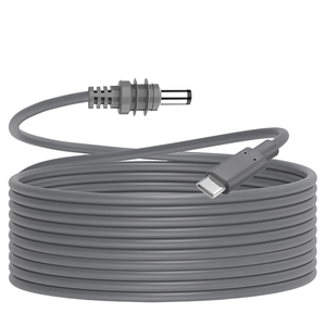 Câble d'alimentation USB-C vers DC étanche pour Starlink Mini, 18AWG, Type-C Mini, gaine PVC grise, câble de communication pour Starlink Mini - Product Image 1