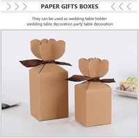 Boîtes à bonbons de Noël, boîte cadeau à ruban, boîte en carton pour sachets de thé, confettis