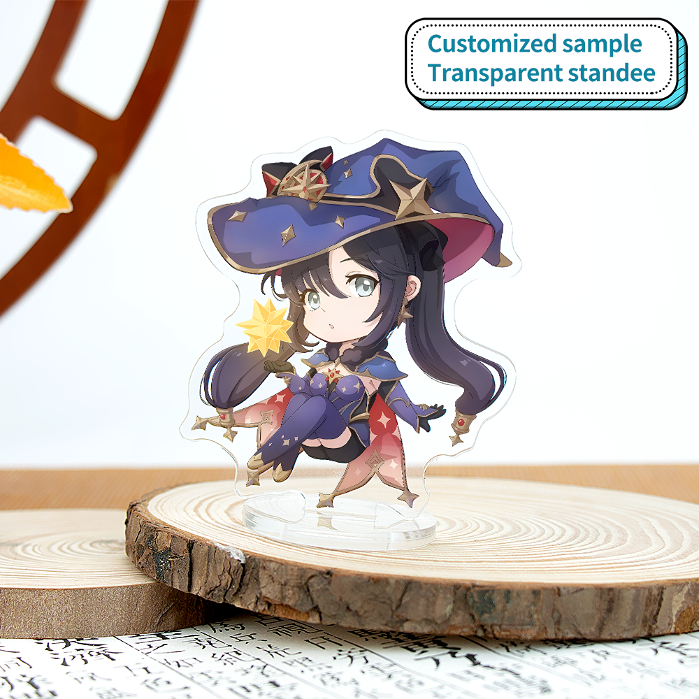Standee transparent fait sur commande
