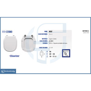 Vase Moderne Globo Mod avec Fermeture Rapide et Fermeture Douce, Allongé, Disponible en Bambou, Bois, Plastique, Résine d'Urée pour Utilisation en Salle de Bain - Product Image 3