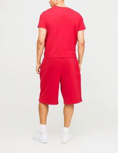 Conjunto de Camiseta y Pantalones Cortos Deportivos Rojos Extra Grandes, con Efecto Desgastado, Texturizados y con Estampado de Estrella M, 100% Algodón - Product Image 2