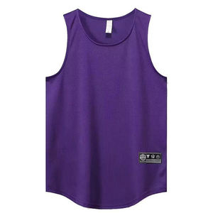 Chaleco deportivo de secado rápido para maratón de verano para hombre, camiseta sin mangas, ajuste holgado para correr, entrenamiento, baloncesto, fitness - Product Image 3