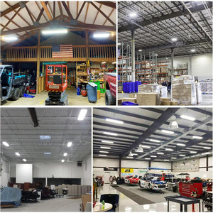 ETL DLC chứng nhận 150-200lm/W cảm biến chuyển động <span class=keywords><strong>PIR</strong></span> 0-10V Dimmable tuyến tính 120W-300W 4000-5000k có thể điều chỉnh cho ánh sáng bay cao - Product Image 6