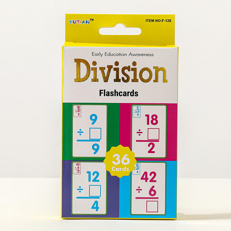 36 Cartes de Division Feuille d'Or