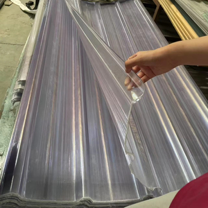 99% lucernario FRP Anti-invecchiamento ad alta trasmissione della luce pannelli tegole in fibra di vetro per il tempo capannoni solari capannoni parcheggi ecc. - Product Image 1