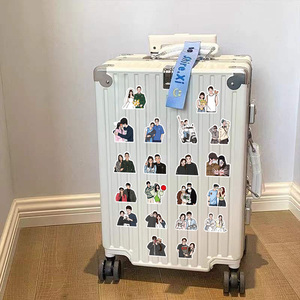 61 pz/borsa di foto di coppie di cartoni animati adesivi impermeabili adesivi da diario in vinile per Laptop Scrapbook decorazione da parete adesivi per amanti - Product Image 4