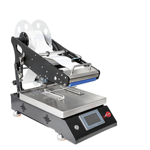 Machine d'étiquetage semi-automatique de bureau UPACK-TB4 pour bouteilles carrées, bouteilles plates et surfaces de boîtes - Product Image 1