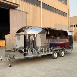 Remolque de Comida Rápida Móvil de Acero Inoxidable Canche de 5.8m para Pizza y BBQ - Product Image 3