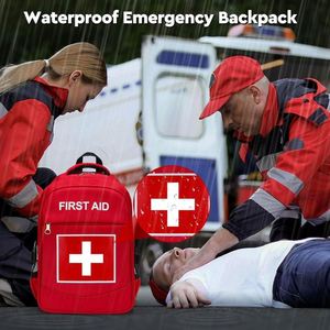 Free Sample Hot Selling Emergency Large Waterproof Backpack Red Doctor Pharmacy Medication <b>Bags</b> for <b>Nurse</b> - Product Image 6