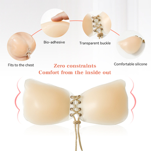 <span class=keywords><strong>Intimo</strong></span> Femminile Taglie Forti, Reggiseno Adesivo Senza Spalline, Invisibile Push-up con Ali d'Angelo, Sexy Reggiseno Invisibile - Product Image 3