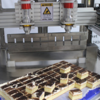 Machine de découpe automatique à ultrasons pour gâteaux, biscuits, rouleaux, pâtes à fromage et aliments, avec nettoyage automatique, en acier inoxydable, pour une découpe sûre