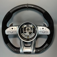 Volant en fibre de carbone pour Mercedes Benz AMG Classe A, B, C, E, S, W166, W177, W205, W213, W212, W218, W222, C63, E63, G63, accessoires de voiture