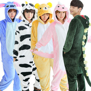 Vente en gros mixte Automne Hiver : Pyjamas combinaison en flanelle à motif dessin animé <span class=keywords><strong>Monstre</strong></span> à un œil, vêtements d'intérieur pour adulte, version Toilette, en polyester, motif Stitch - Product Image 1