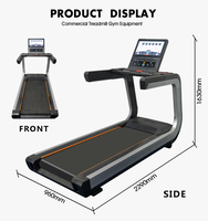 Tapis de course électrique bon marché commercial avec TV, équipement de gymnastique