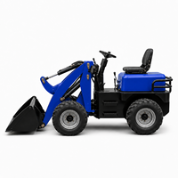 Chargeur frontal électrique compact FS 500 de 1,2 tonne avec transmission pour usage agricole, certifié CE