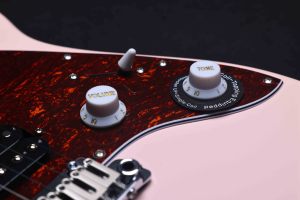 WGS100 Winzz Design Standard Gravity Series 4+2 Tuner Layout Upgraded Pickups 6 <b>String</b> Guitar - Product Image 6
