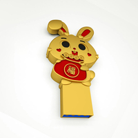 Memoria USB de 64 GB, USB 2.0, 32 GB, Logotipo Personalizado, Diseño de Conejo, Memoria USB de 16 GB, Regalos para Fotografía de Bodas