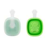 Moule à sucettes glacées en forme d'ours avec couvercle, en silicone, pour la fabrication de glaces, qualité alimentaire, réutilisable, démoulage facile, fait maison, mignon, DIY