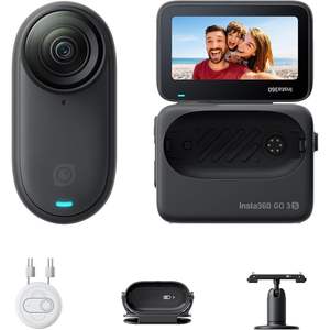 Cámara Mini Insta360 Go 3S 4K con Pantalla de 2.2 Pulgadas y Wifi para Vlogging y Uso con Manos Libres - Product Image 1