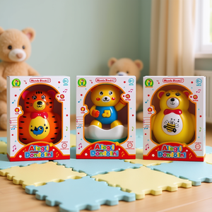 Mondo Bimbi Allegri Dondolini Plastic <b>Musical</b> Rocking Toy 19x13x13cm for Babies 0+ Months Battery Operated with <b>Lights</b> & Sounds - Product Image 1