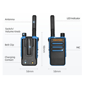 YANTON <span class=keywords><strong>T</strong></span>-X8 <span class=keywords><strong>HT</strong></span> pratico Talkie spingere per parlare Walkie Talkie comunicazione a due vie Telsiz Radio PoCSTAR Real-PTT - Product Image 2