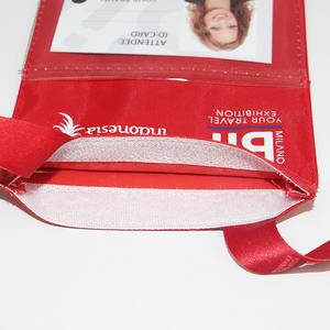 2026 Promotionele Aangepaste Logo Transparant Pvc Stof Naam Id Beurs Nek Portemonnee Verpleegster Kaart Badge Houder Met Rits - Product Image 2