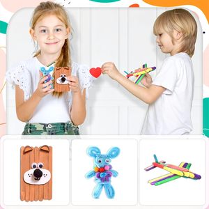Kit d'artisanat DIY pour enfants avec plus de 1000 fournitures d'art et d'artisanat pour l'école et les projets faits main - Product Image 6