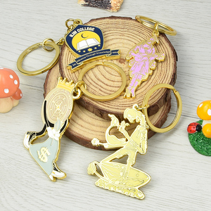 Llaveros de Metal Personalizados con Logotipo, Fabricados en Fábrica, Aleación de Zinc, Chapado en Oro, Troquelados - Product Image 1