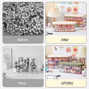 UFORU Caja De Almacenamiento De Plástico Organizador De <span class=keywords><strong>Pellets</strong></span> Caja Ciega De Almacenamiento Caja De Almacenamiento Apilable Contenedores De Plástico - Product Image 3