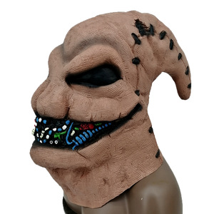 Halloween cabeza <span class=keywords><strong>completa</strong></span> película <span class=keywords><strong>de</strong></span> terror broma máscara disfraz fiesta Cosplay pesadilla <span class=keywords><strong>antes</strong></span> <span class=keywords><strong>de</strong></span> Navidad accesorios máscara Decoración - Product Image 2