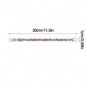 Collier pour chien en coton à motif floral, avec fonction de sécurité détachable, clochette décorative pour le cou, idéal printemps-été, pour chats, cadeaux fantaisie - Product Image 2