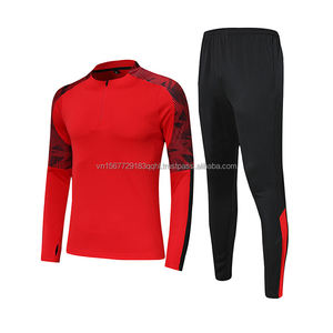Nuevo Conjunto de Uniforme de Fútbol de Manga Larga, Sudadera con Media Cremallera, Chaqueta de Invierno, Pantalones Deportivos Transpirables Estampados Unisex, Uniforme de Equipo - Product Image 6