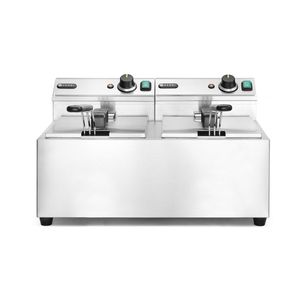 Friteuse Commerciale Pofi Line 2 x 8L HENDI et 16L 230V/7000W 605x460x369mm - Product Image 1