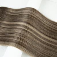 Extensions de cheveux humains 100% vierges, double épaisseur, coupées et teintes, styles Yaki Straight et Fumi