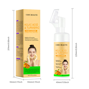 CHIC BEAUTE Nettoyant Moussant <span class=keywords><strong>Visage</strong></span> à l'Acide Kojique et au Curcuma, Blanchissant, Éclaircissant, Nettoyage en Profondeur, Contrôle du Sébum - Product Image 5