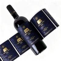 Etiquetas de Vino Holográficas Premium, Impresión de Fotos Personalizadas para Vino Espumoso de Etiqueta Blanca