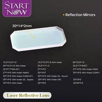 Lentille réfléchissante laser à fibre Startnow pour CQWY SUP20S/T QILIN pistolet de soudage portable Wedge 30*14*2mm 1064nm miroir de réflexion laser