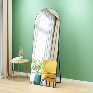 2025 Custom Aluminum <b>Frame</b> Full-Length Mirror Modern Big <b>Arch</b> Free Standing Wall Mounted Dual-Purpose for Living Room Trending - Product Image 2