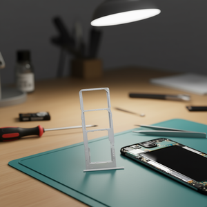 Bandeja para Tarjetas SIM y SD para Samsung Galaxy A14 4G A145F Plateado - Product Image 3