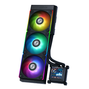 Nouveau stock <span class=keywords><strong>LIAN</strong></span> <span class=keywords><strong>LI</strong></span> Hydroshift 360R NOIR&BLANC Ventilateur à pales LCP Refroidisseur CPU AIO ARGB Refroidissement liquide 300W TDP Roulement fluide <span class=keywords><strong>Gaming</strong></span> - Product Image 1