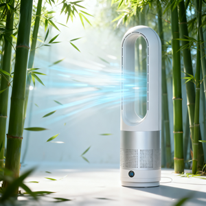 <span class=keywords><strong>Ventilador</strong></span> <span class=keywords><strong>de</strong></span> pedestal <span class=keywords><strong>de</strong></span> <span class=keywords><strong>torre</strong></span> <span class=keywords><strong>de</strong></span> <span class=keywords><strong>ventilador</strong></span> sin aspas <span class=keywords><strong>de</strong></span> pie <span class=keywords><strong>de</strong></span> refrigeración por aire superventas con WIFI TUYA - Product Image 1
