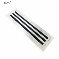 Diffuseur d'air de retour linéaire en alliage d'aluminium durable de style industriel moderne, grille de ventilation pour plafond, idéal pour salon